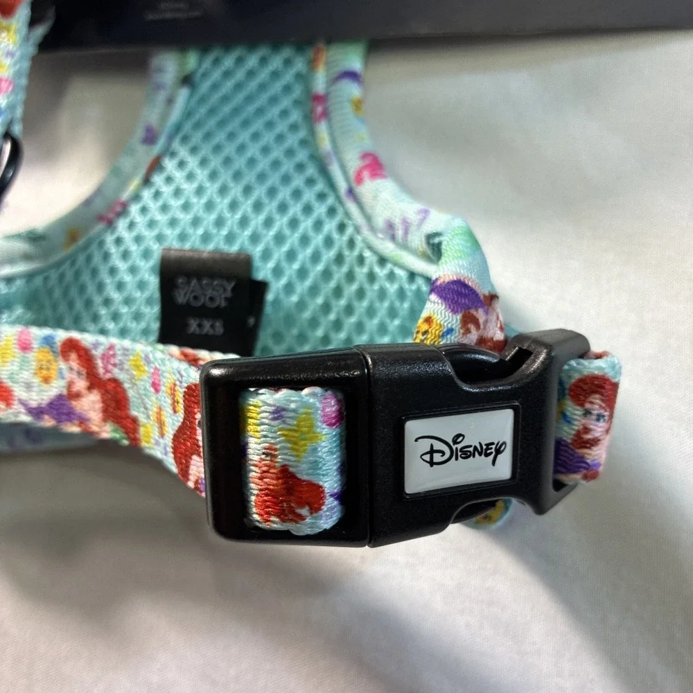 Sassy Wolf Soft Adjustable Dog Harness Disney Little Mermaid Design Size XXS New